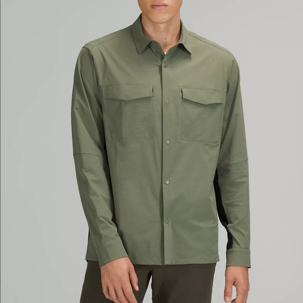 DOUBLE POCKET LONG SLEEVE OVERSHIRT